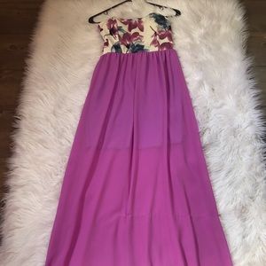 Pink Lily Boutique strapless maxi dress